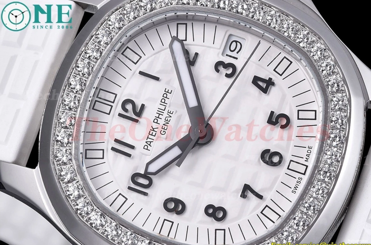 PPF Dial Aquanaut RU 35.6mm White SS A324 Ladies Dia 0523